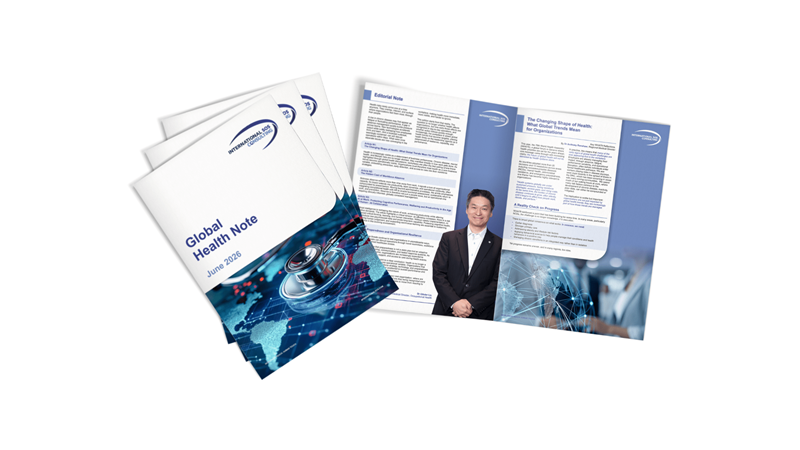 Abbildung der Global Health Note 2026 von International SOS