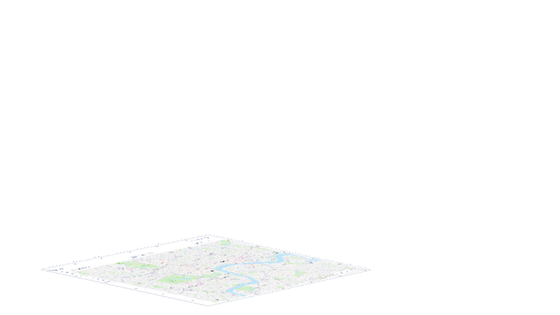 Quantum-animiertes GIF mit geschichteten Datenströmen